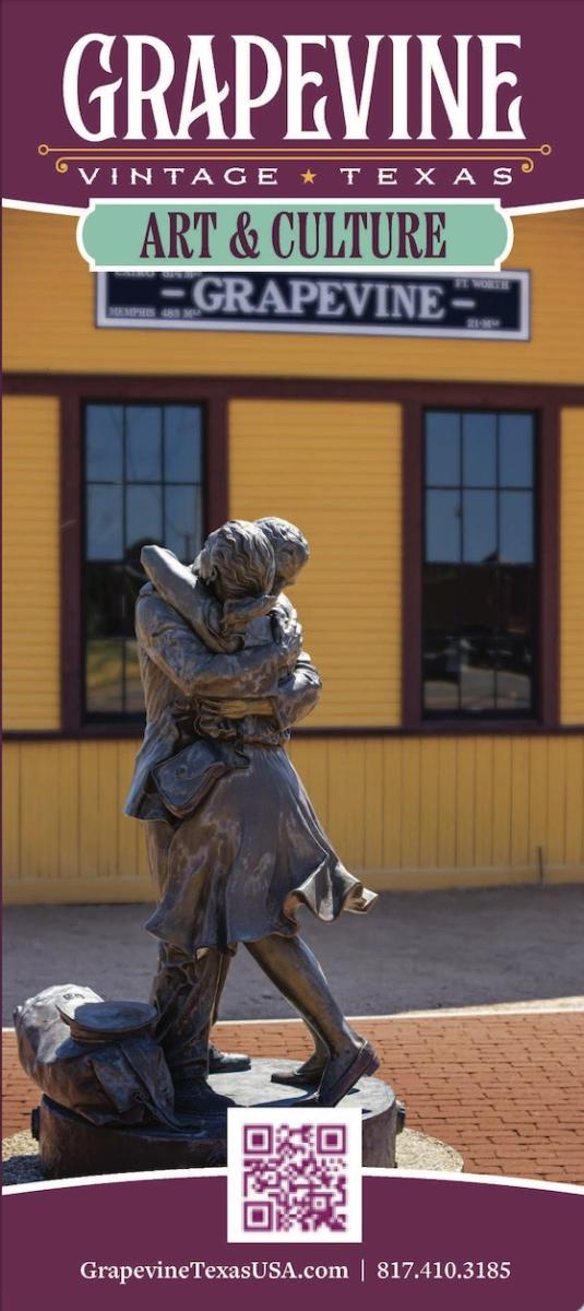 Cover of Arts & Culture rack card for Grapevine, Texas