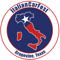 Logo for ItalianCarFest in Grapevine, Texas