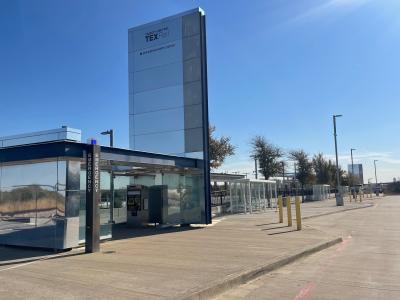 TEXRail DFW Airport North Station in Grapevine