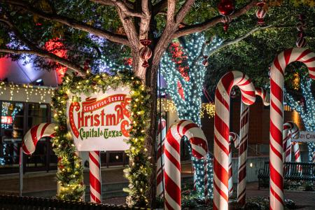 Christmas Capital of Texas Candy Cane Lane Weem's Alley