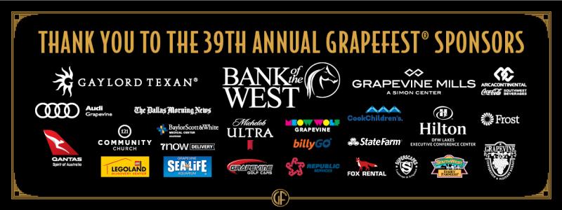 Graphic of GrapeFest sponsors