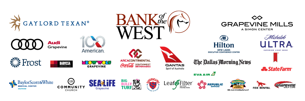 Graphic of sponsors for the 40th Annual GrapeFest in Grapevine, Texas