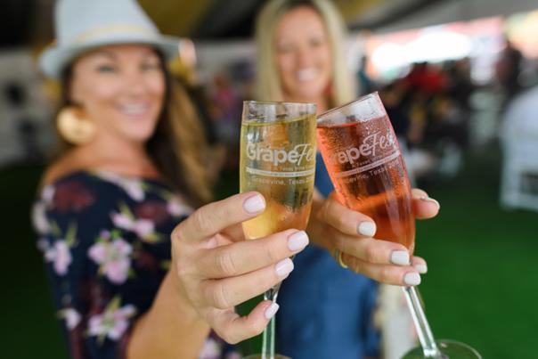 champagne terrace grape fest