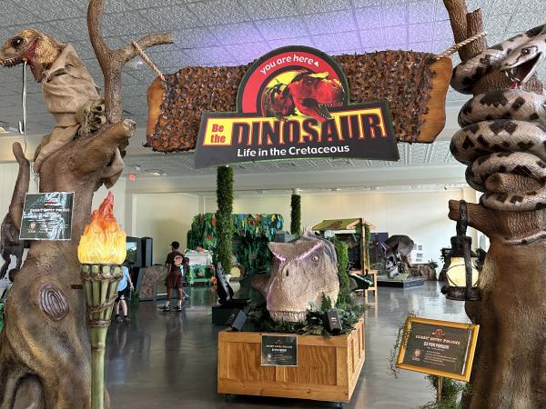 Entrance of Be The Dinosaur Exhibit in Grapevine, Texas