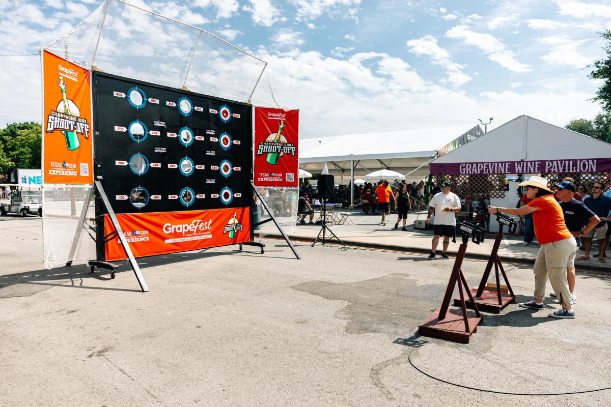 GrapeFest 2023 Champagne Cork Shoot-Off