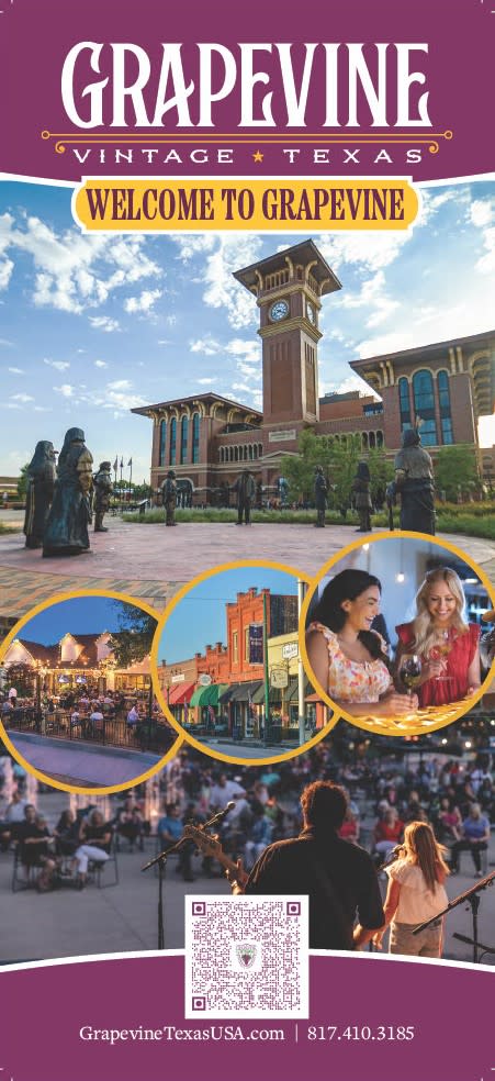 Welcome to Grapevine brochure/rack card for Grapevine, Texas