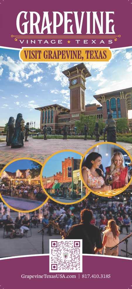 Visit Grapevine Brochure/Rack Card for Grapevine, Texas