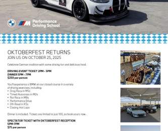 BMW Performance Center West Oktoberfest