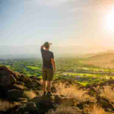Man hiking