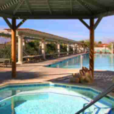 Blue hot springs