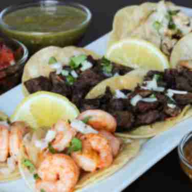 Taco plate from Augustine In Coachella, CA