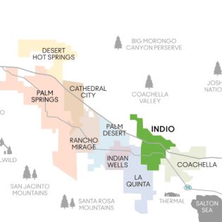 Directions to Indio Map
