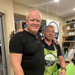Darrell Baum and Osamu Sagara, Owners of Wabi Sabi