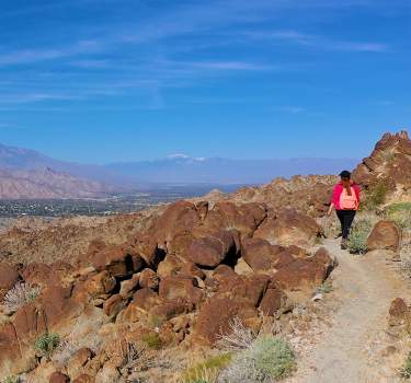 Hiking through the canyons in Greater Palm Springs.
