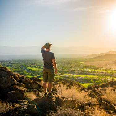 Man hiking