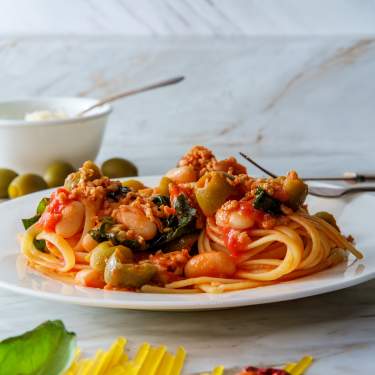 a bowl of pasta