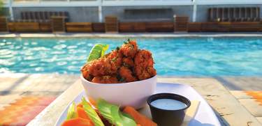 country fried cauliflower, kimpton rowan hotel bar