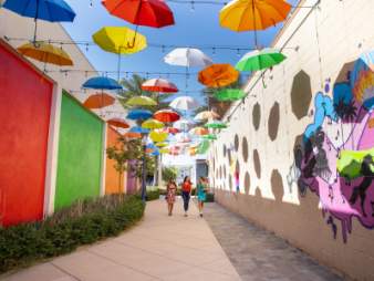 Wander the streets full of art