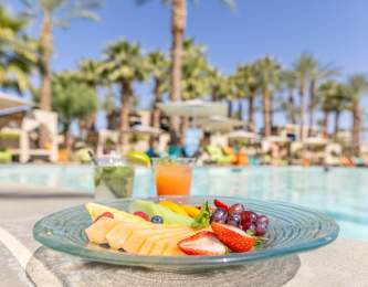 Poolside bites at Hyatt Regency Indian Wells Resort & Spa