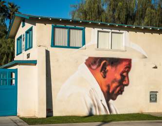 Mural of farmer
