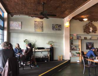 The interior of Frontier Café in Yucca Valley.