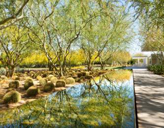 Path Along The Water At Sunnylands Center & Gardens In Greater Palm Springs