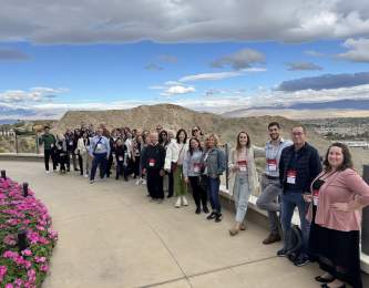 184 clients from 24 countries attended Go West Summit in Greater Palm Springs.   Pictured above is part of the group during the destination site tour day.