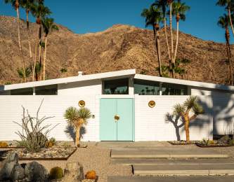 Modernism Week Maison Bleu Modern Exterior