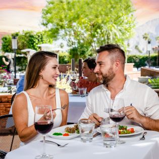 Outdoor dining at Copley's
