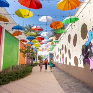 Wander the streets full of art