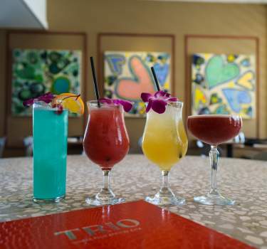 TRIO Restaurant, located in the Uptown Design District of Palm Springs.