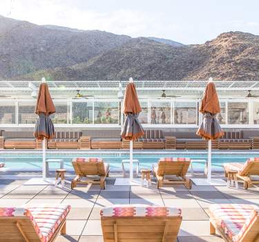 Rooftop pool at The Kimpton Rowan Palm Springs