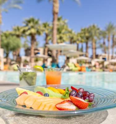 Poolside bites at Hyatt Regency Indian Wells Resort & Spa