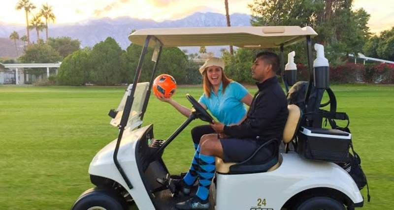 The Chill Chaser for Greater Palm Springs tries Footgolf!