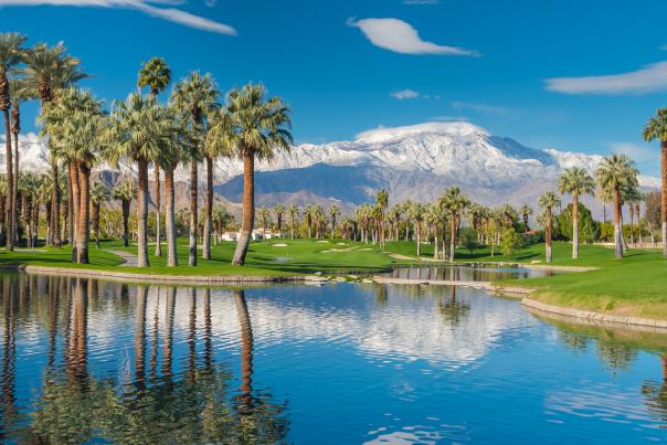 Scenic Mountain Landscape Snow, picture taken at JW Marriott Desert Springs