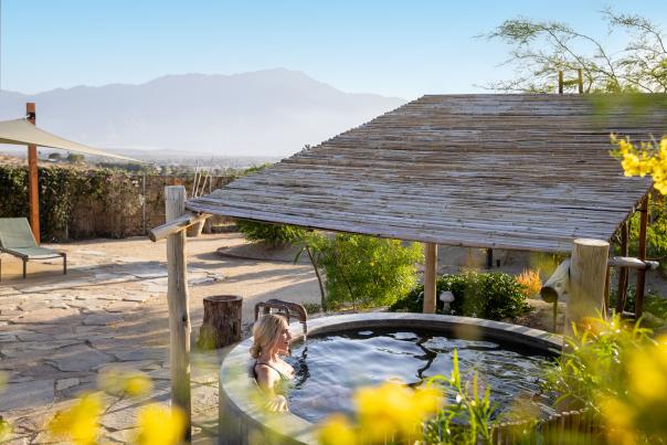 Azure Palm Hot Springs Resort & Day Spa Oasis, a natural hot spring resort in Desert Hot Springs.