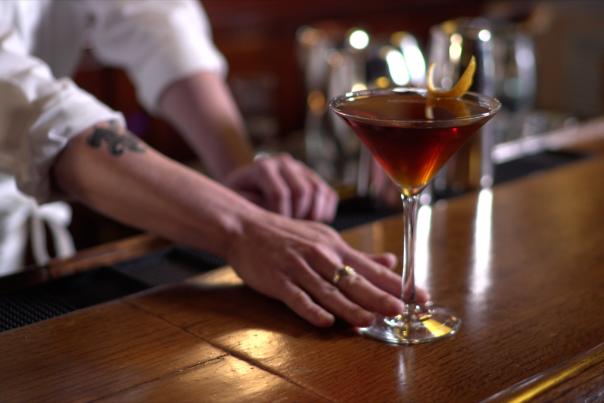 Craft Cocktail being served at Paul Bar in Palm Springs