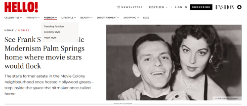 PR/Comms - Hello Mag - Frank Sinatra