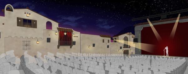 Plaza Theater Interior Rendering