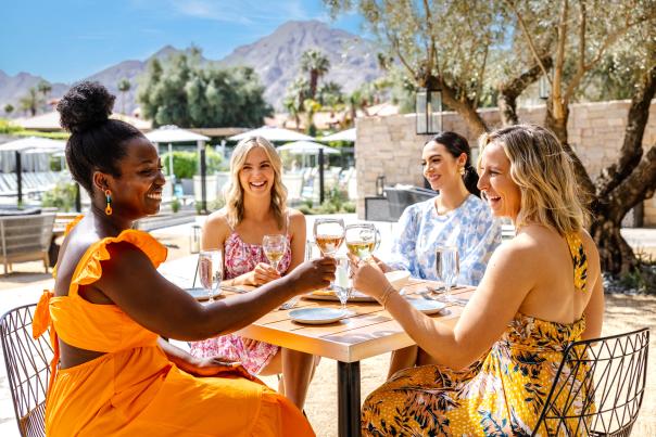 Outdoor dining at Citrus & Palm