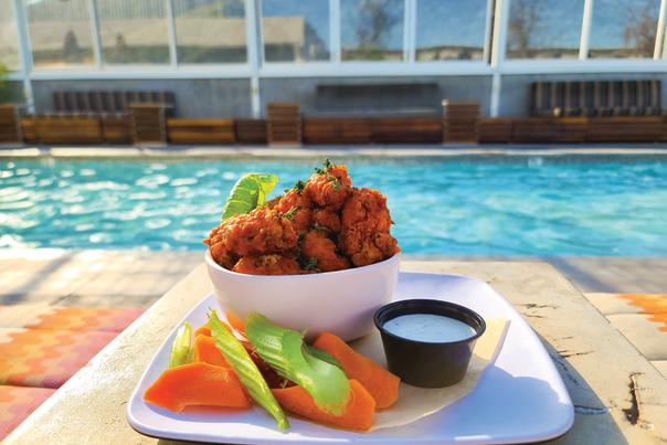 country fried cauliflower, kimpton rowan hotel bar