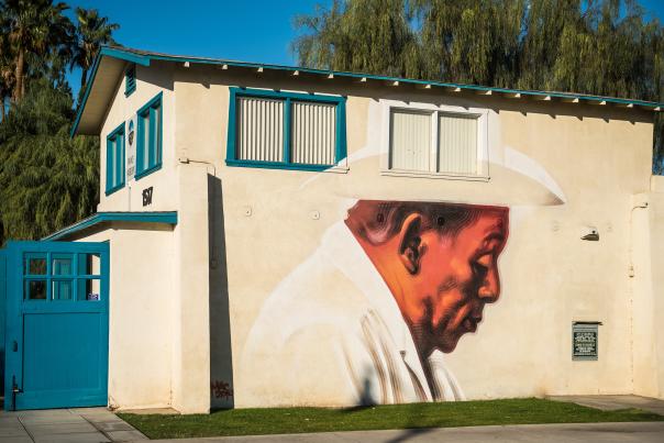 Mural of farmer