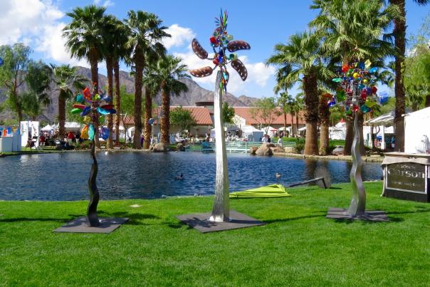 Wind Sculpture displayed at the La Quinta Art Festival.