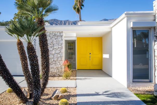 kings point architecture yellow door
