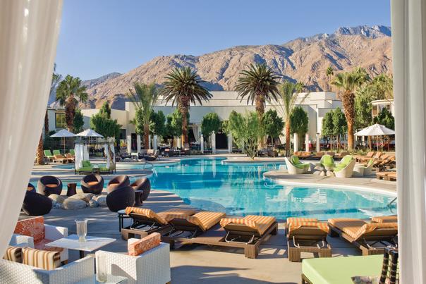 riviera palm springs pool day