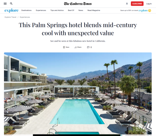 PR/Comms - Canberra Times - Thompson