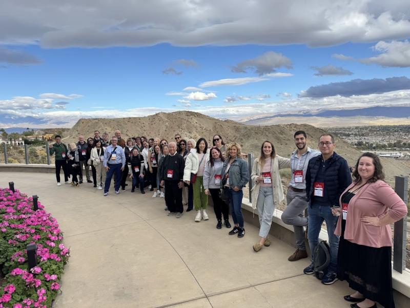 184 clients from 24 countries attended Go West Summit in Greater Palm Springs.   Pictured above is part of the group during the destination site tour day.