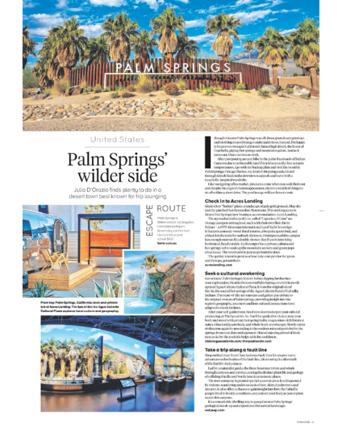 PR/Comms - Sunday Herald - Julia DOrazio