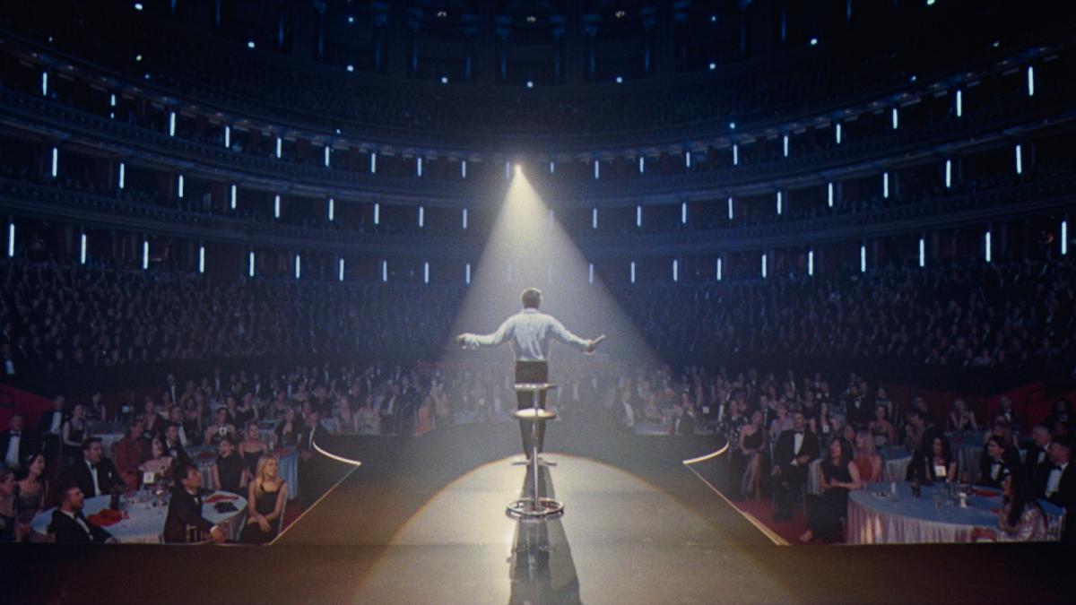 A still from the 36th Annual PSIFF Opening-night movie "Better Man" starring Robbie Williams.