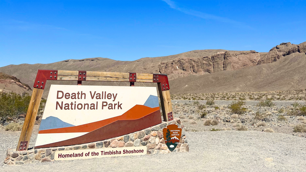 Death Valley National Park sign